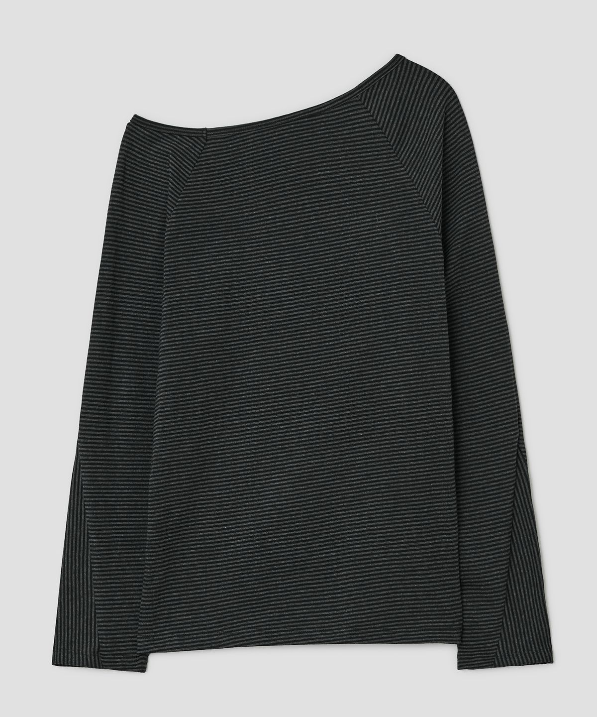 타입서비스(TYPESERVICE) Striped Seam Button Top [Black]