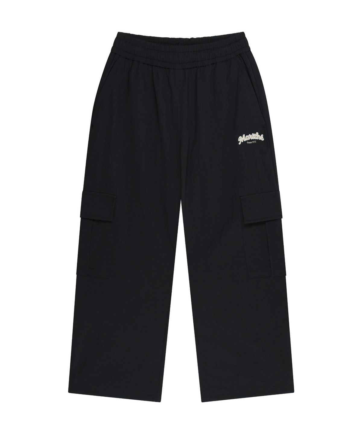 마리떼 키즈(MARITHÉ KIDS) KIDS LETTERING LOGO CARGO PANTS black
