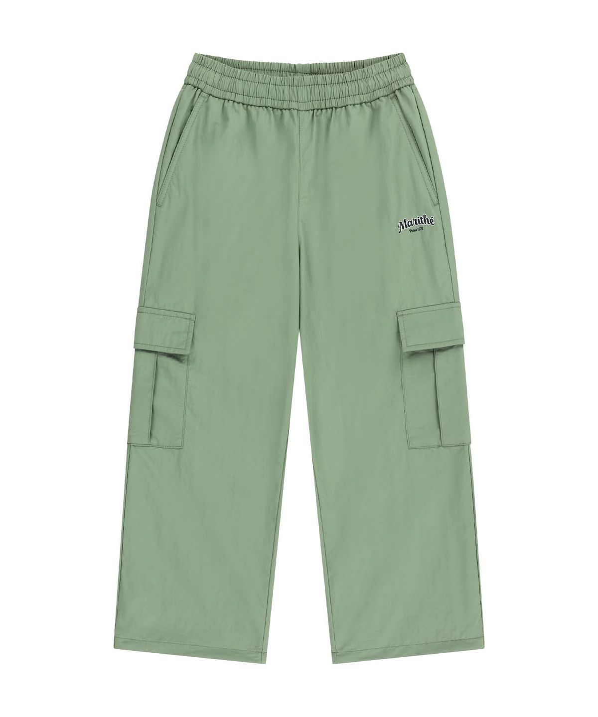 마리떼 키즈(MARITHÉ KIDS) KIDS LETTERING LOGO CARGO PANTS khaki