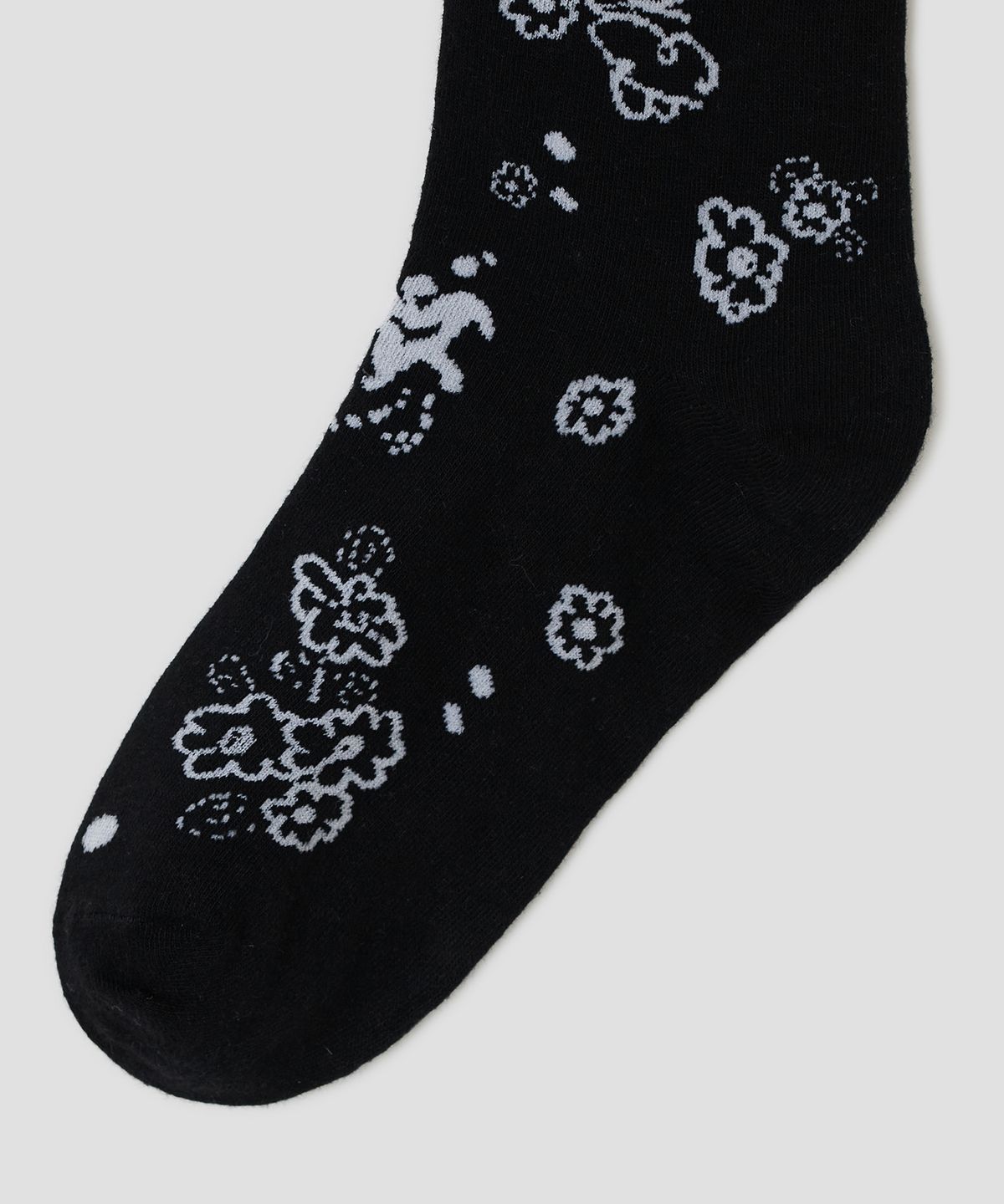 타입서비스(TYPESERVICE) Graphic Crew Socks [Black]