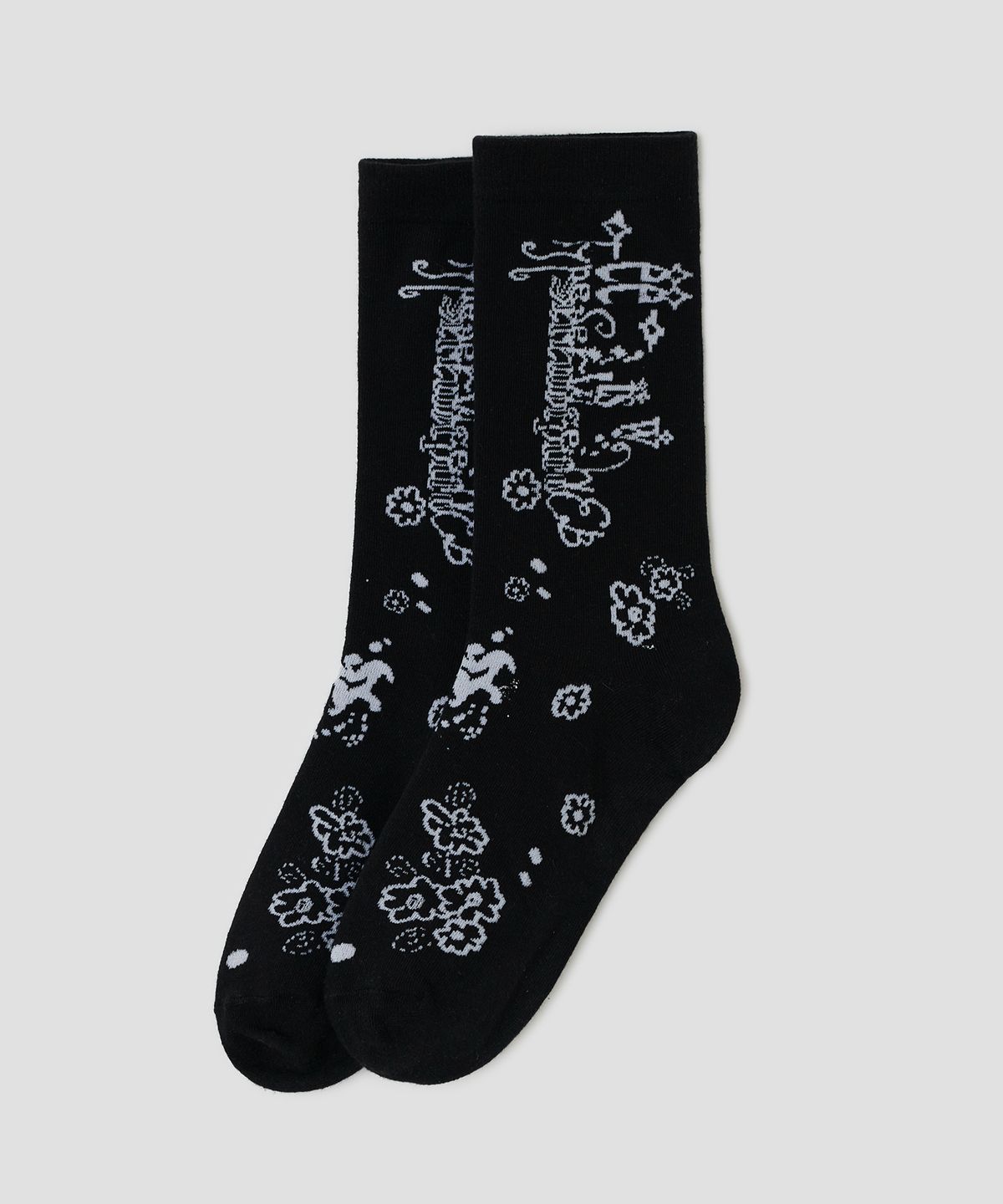 타입서비스(TYPESERVICE) Graphic Crew Socks [Black]