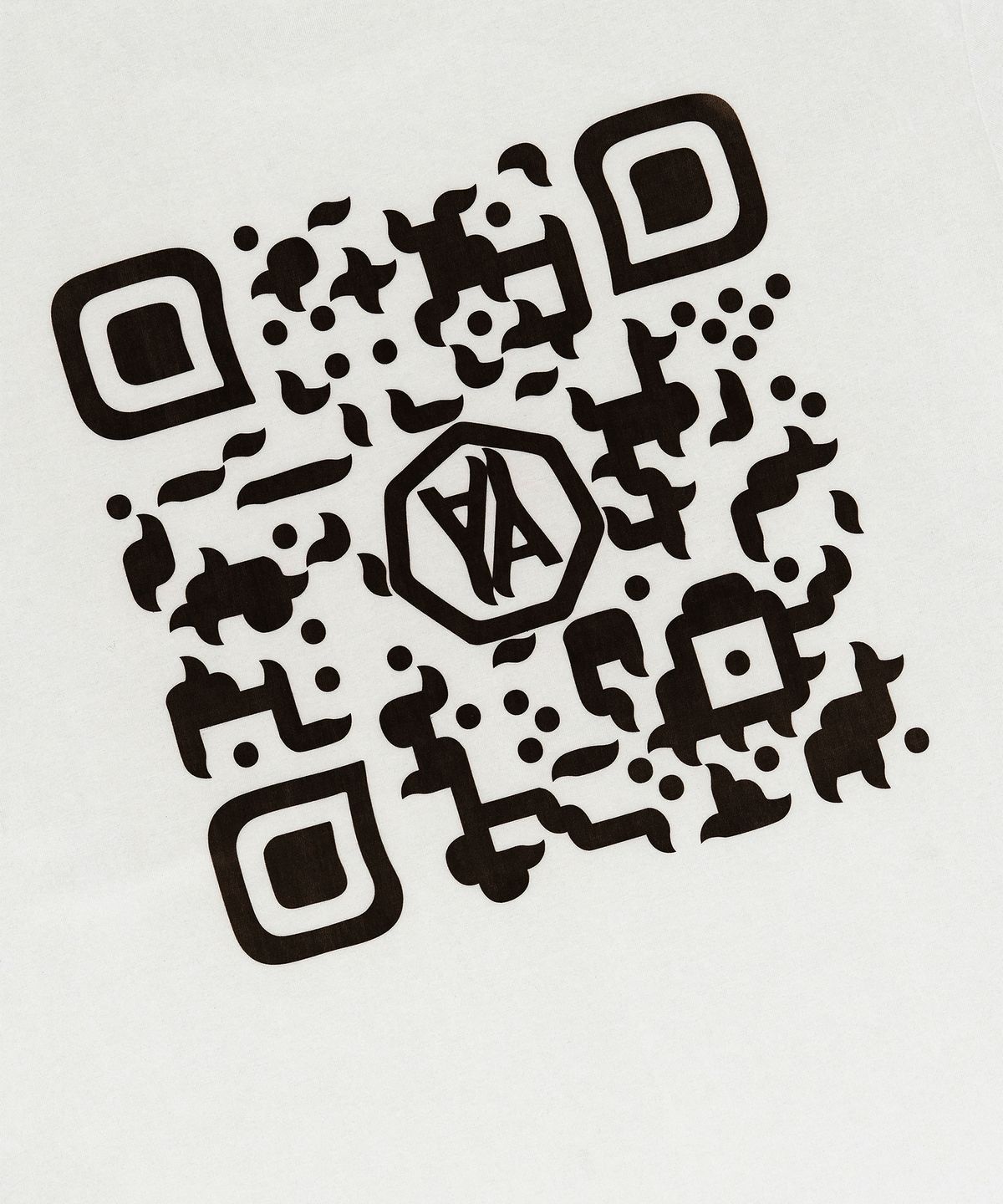 윤 애(YOON AE) QR Code T-Shirt (White)