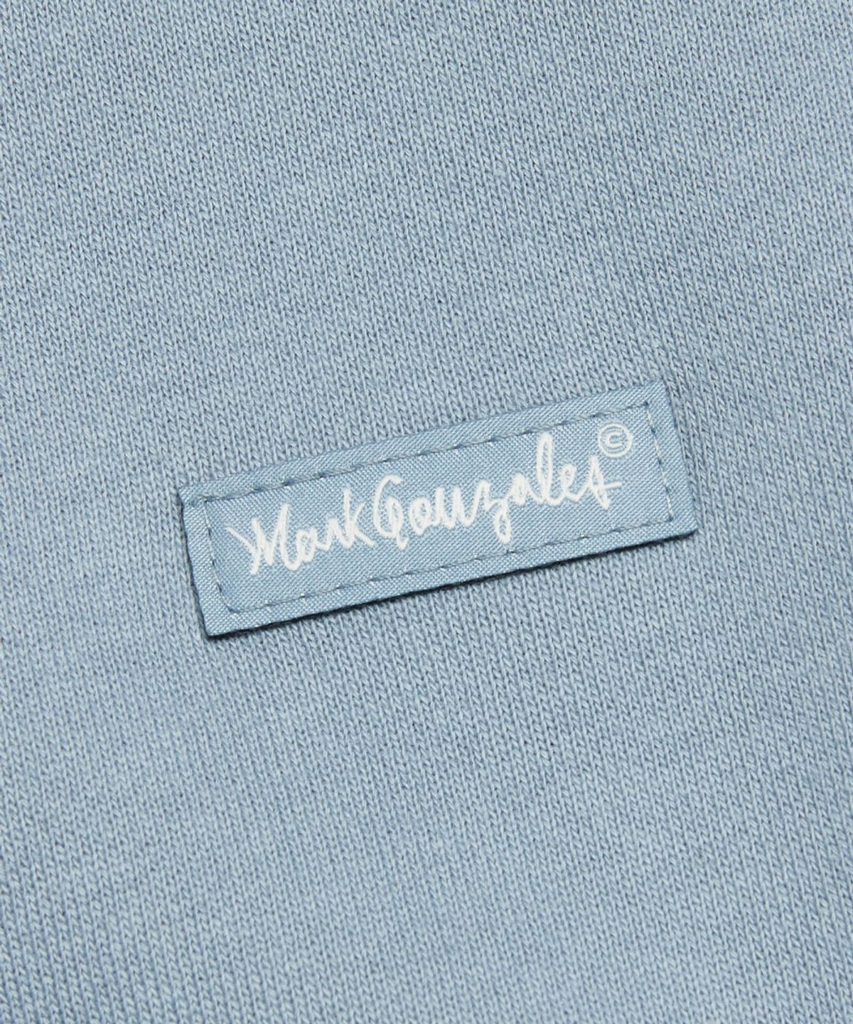 마크곤잘레스(MARK GONZALES) 스몰 박스 로고 후드 집업 - BLUE GREY