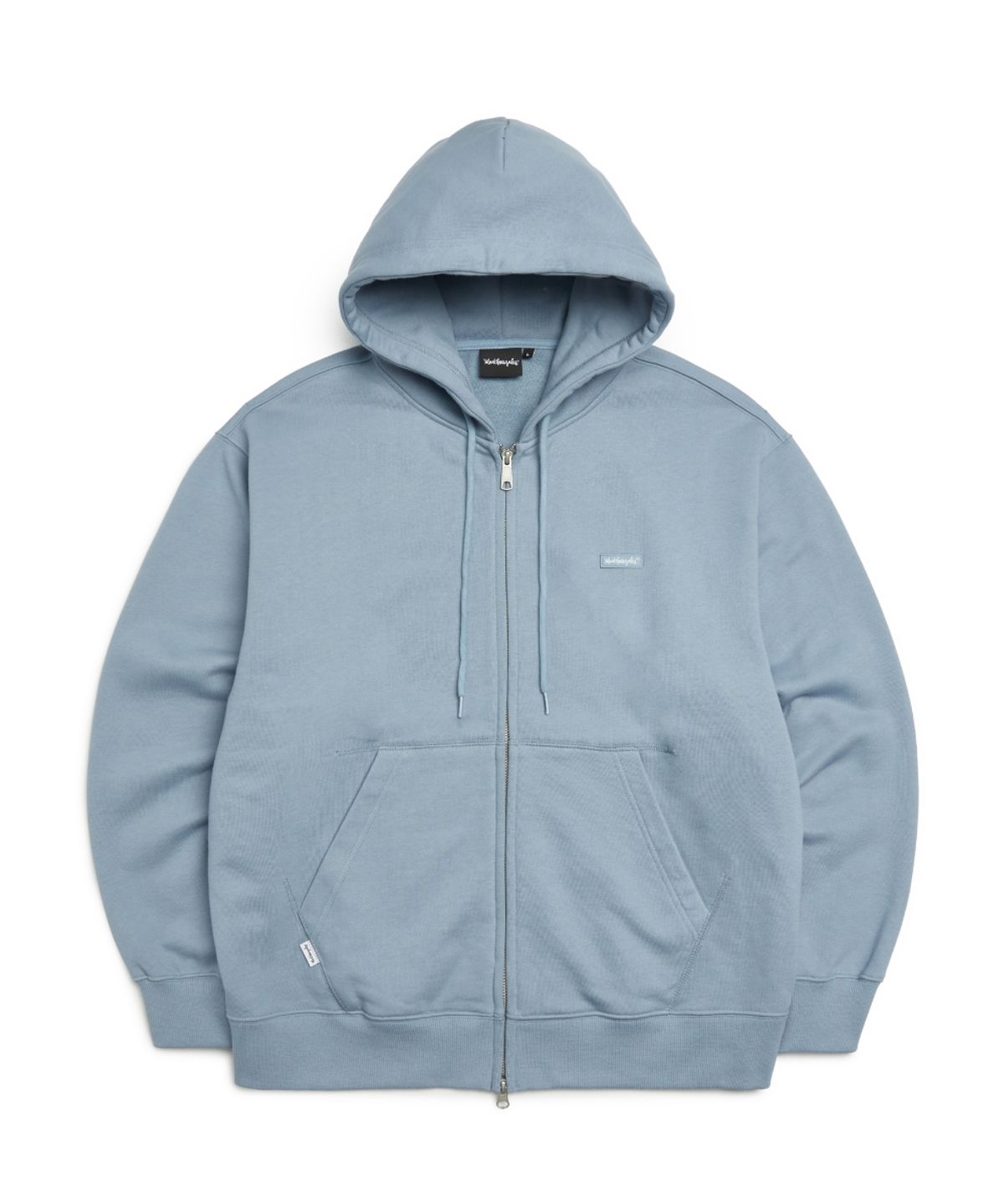 마크곤잘레스(MARK GONZALES) 스몰 박스 로고 후드 집업 - BLUE GREY