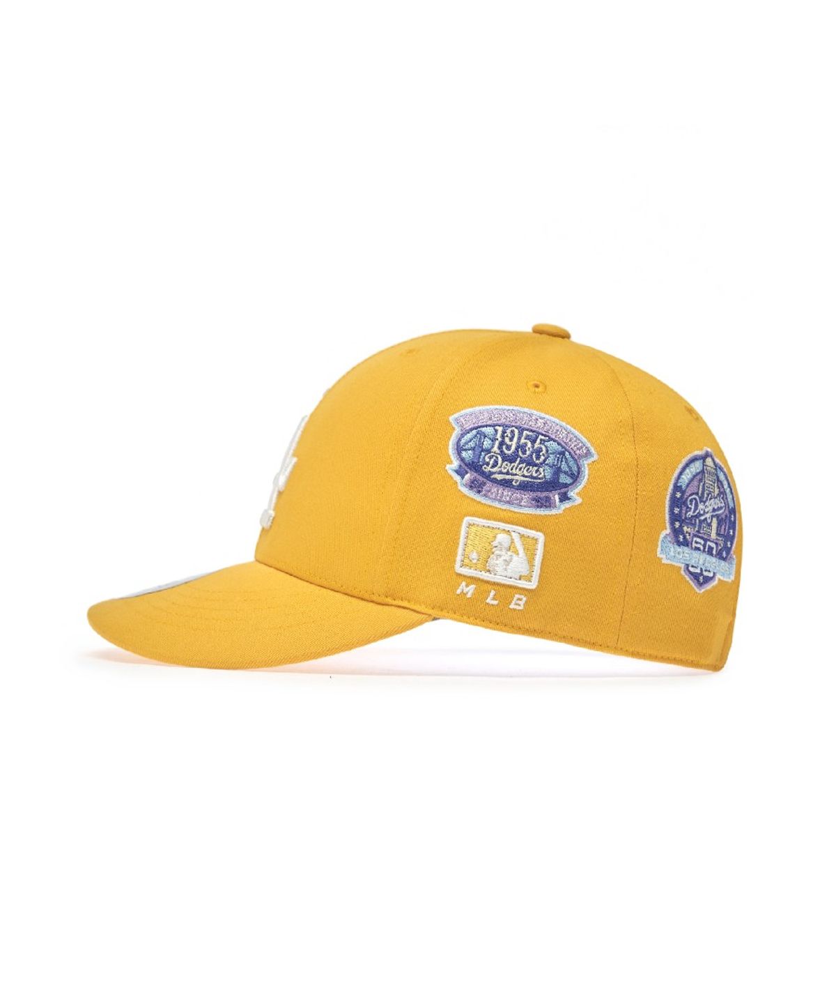엠엘비(MLB) 시그니처 올오버 패치 스트럭쳐 볼캡 LA (Mustard)