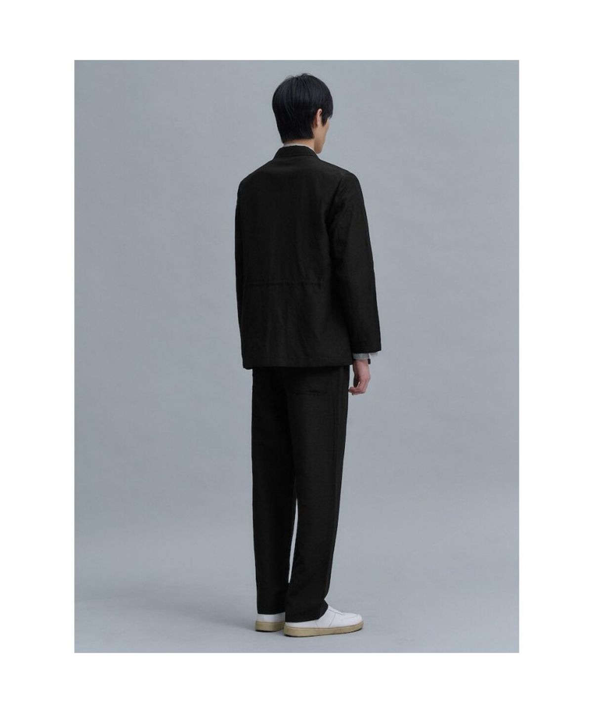 시프트지(SHIFT.G) Wool Linen Editor SetUp Jacket  Black