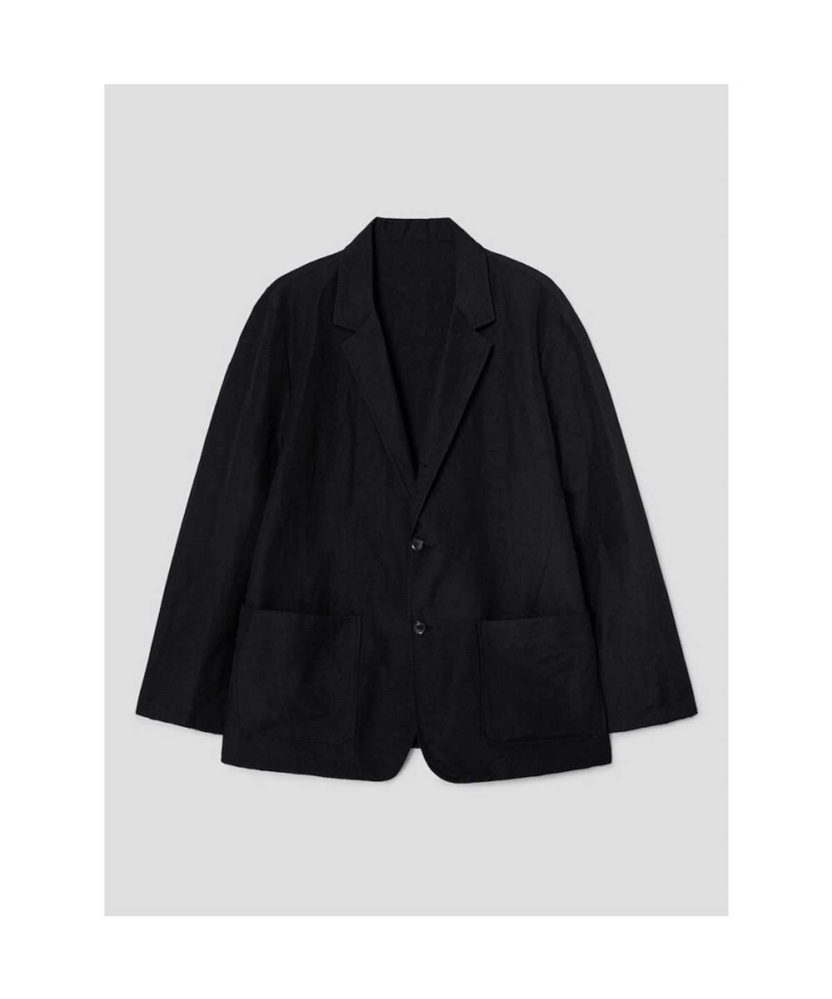 시프트지(SHIFT.G) Wool Linen Editor SetUp Jacket  Black