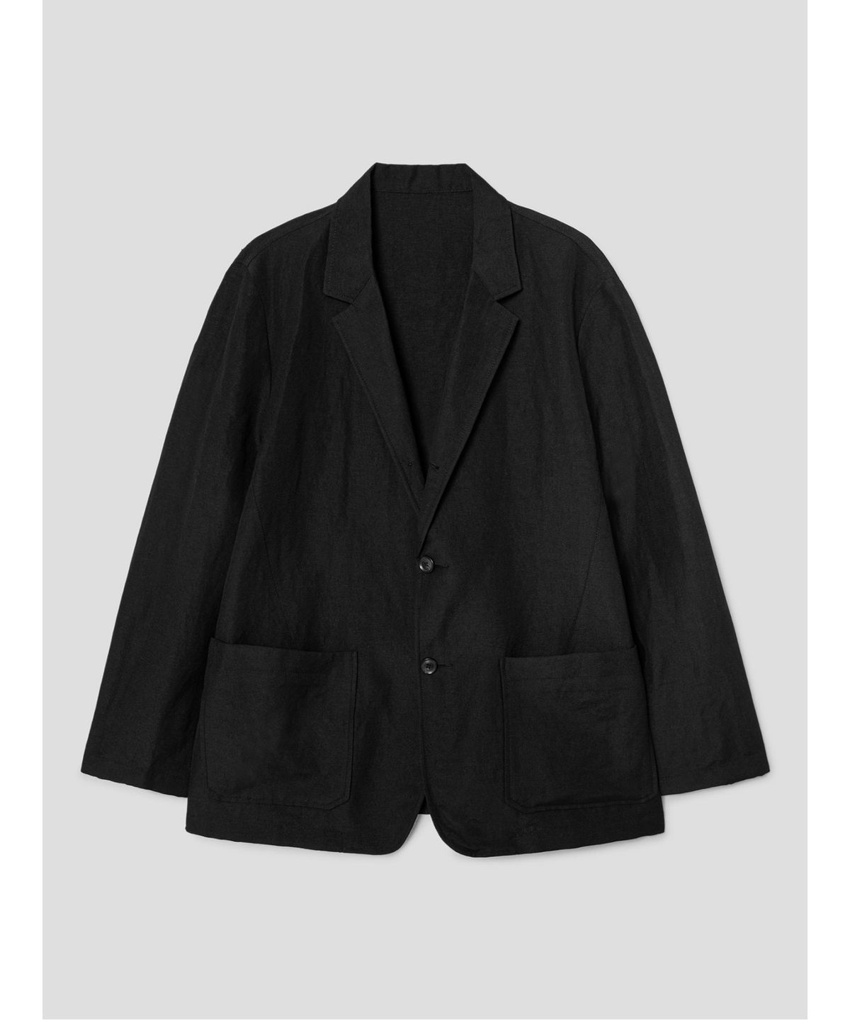 시프트지(SHIFT.G) Wool Linen Editor SetUp Jacket  Black