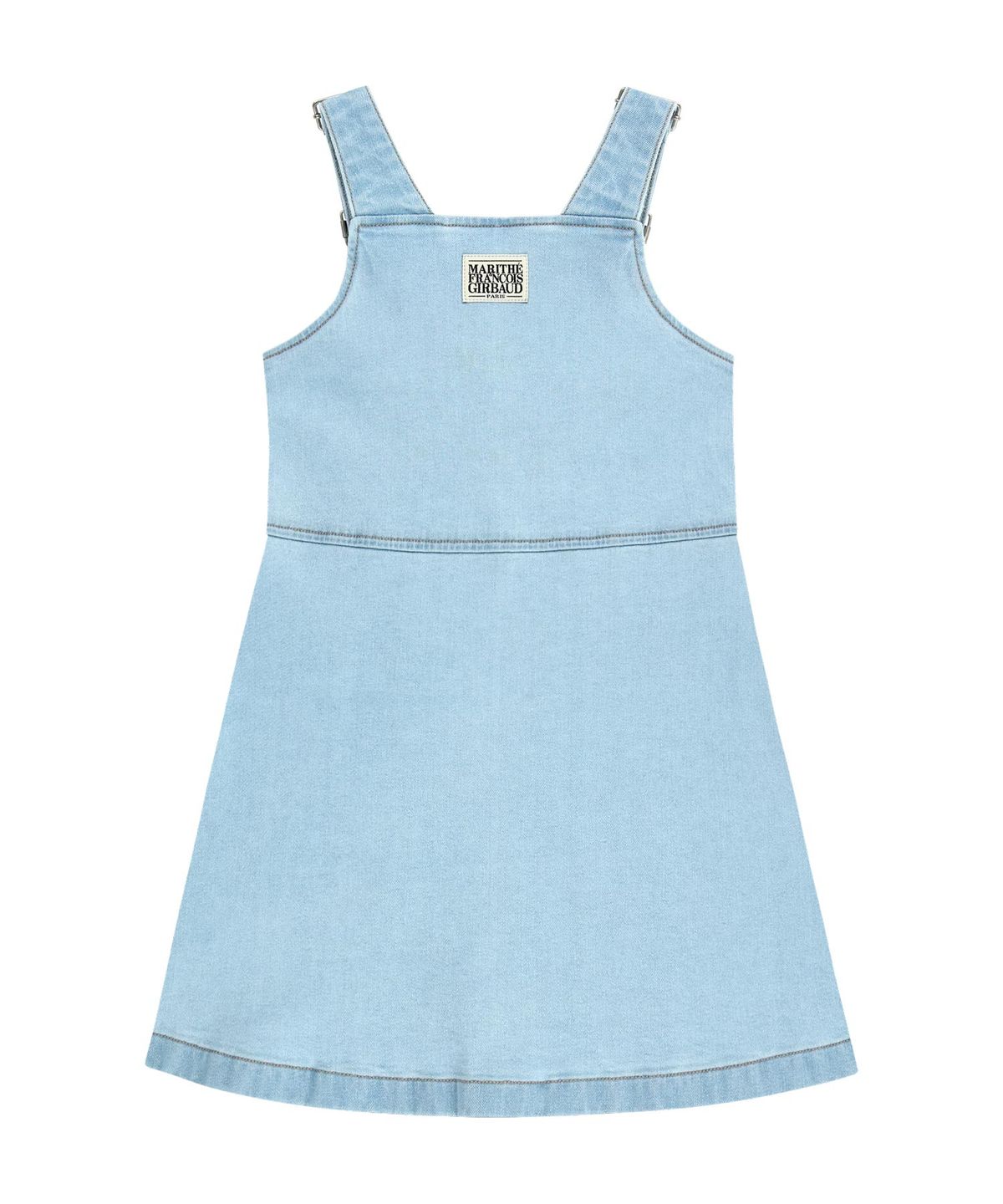 마리떼 키즈(MARITHÉ KIDS) KIDS W A-LINE DENIM OVERALL SKIRT light blue