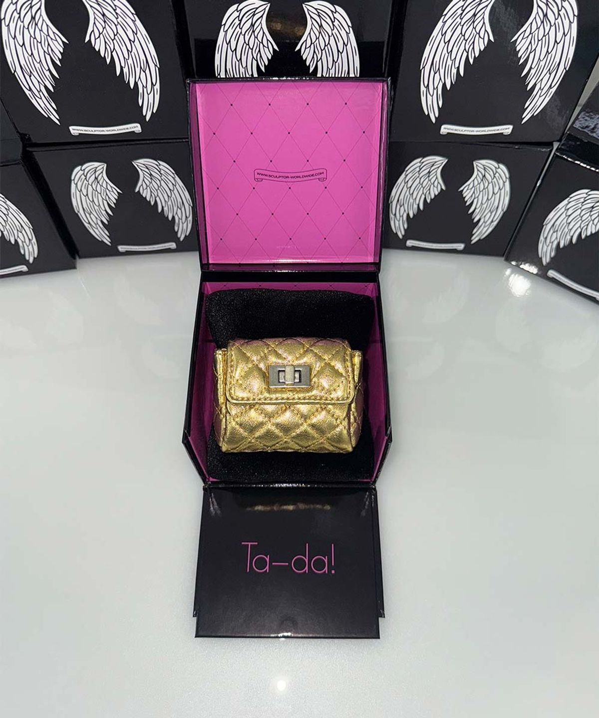 스컬프터(SCULPTOR) I Coin Purse Metallic Gold