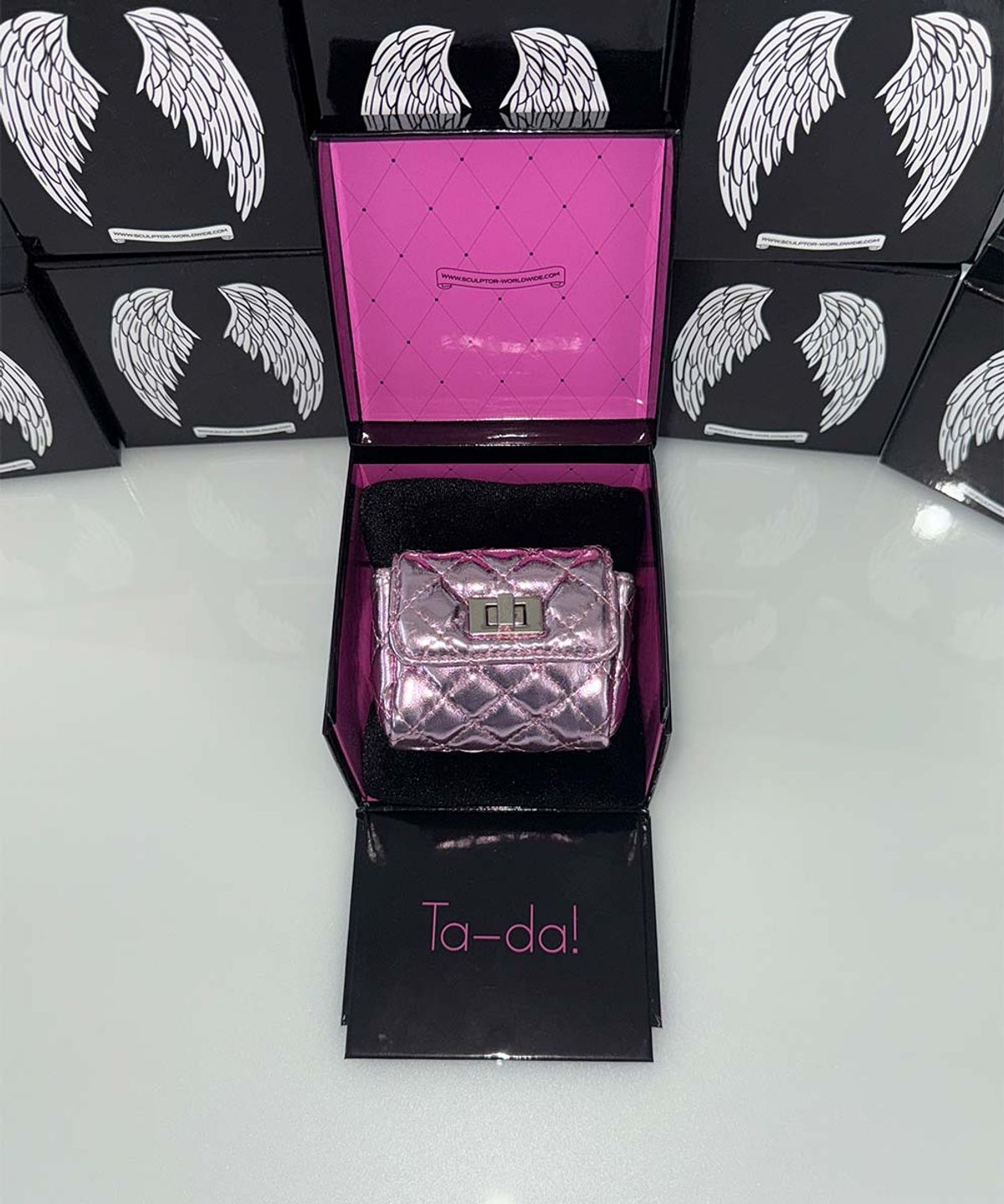 스컬프터(SCULPTOR) I Coin Purse Metallic Pink