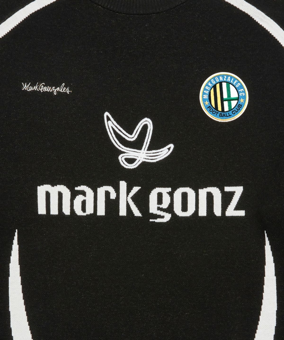 마크곤잘레스(MARK GONZALES) MG 풋볼 클럽 니트 - BLACK