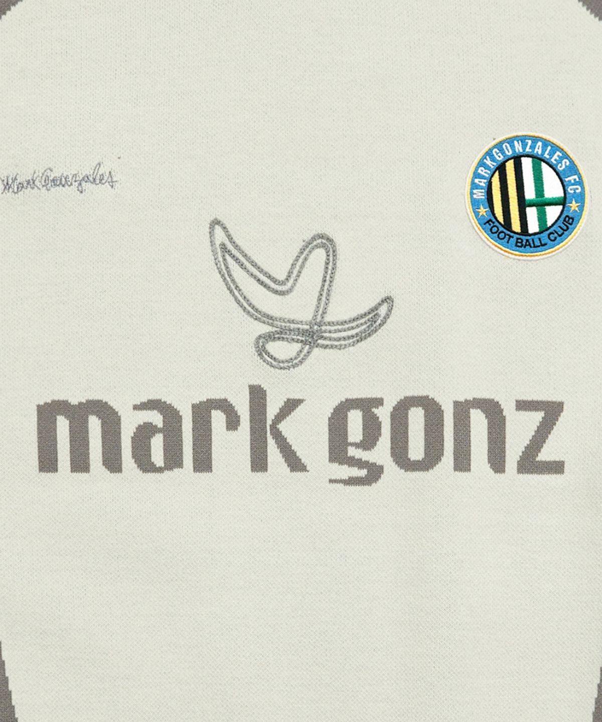 마크곤잘레스(MARK GONZALES) MG 풋볼 클럽 니트 - IVORY