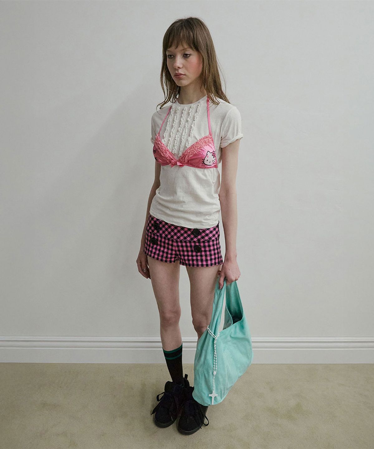 스컬프터(SCULPTOR) Everyday Hobo Bag Turquoise
