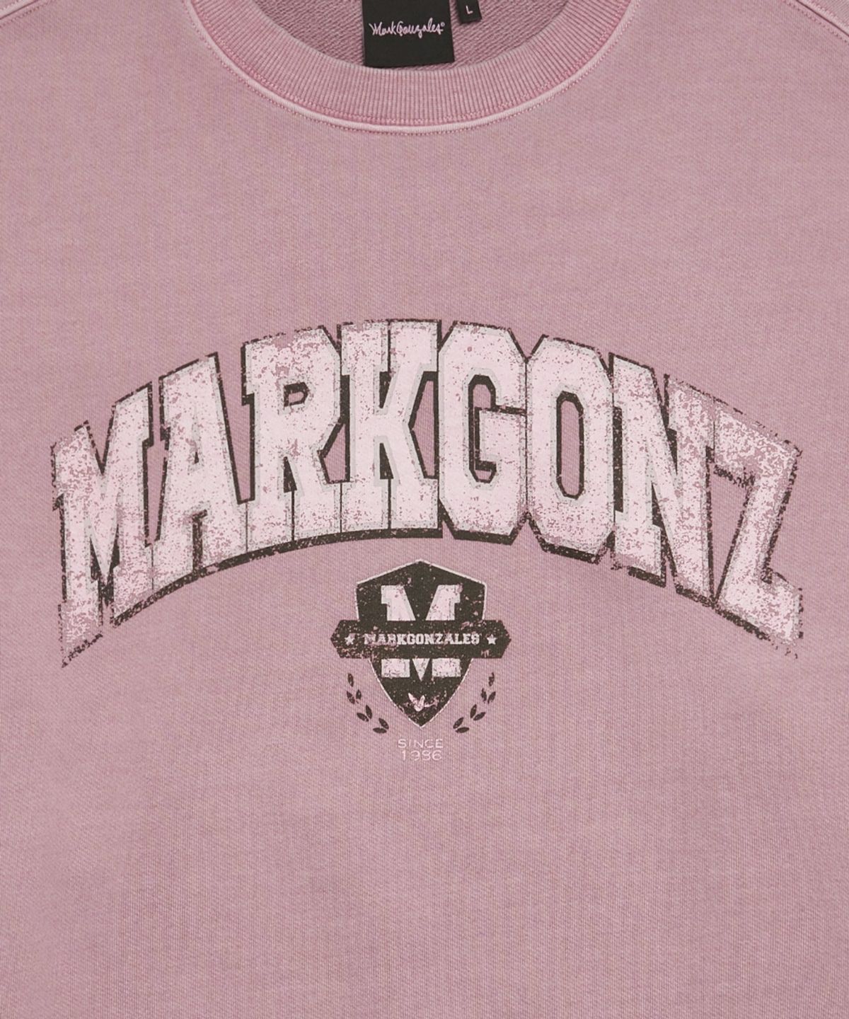 마크곤잘레스(MARK GONZALES) MG 그래픽 피그먼트 스웨트셔츠 - INDI PINK