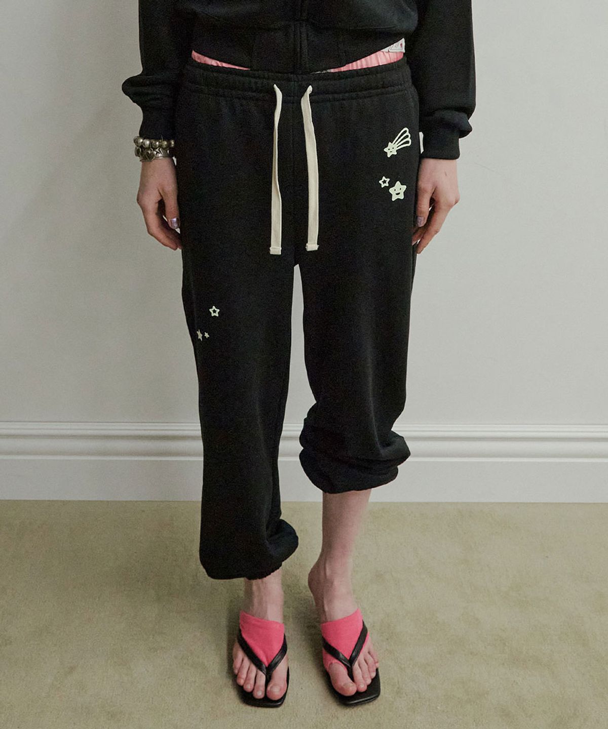 스컬프터(SCULPTOR) Glow In The Dark Sweatpants Black