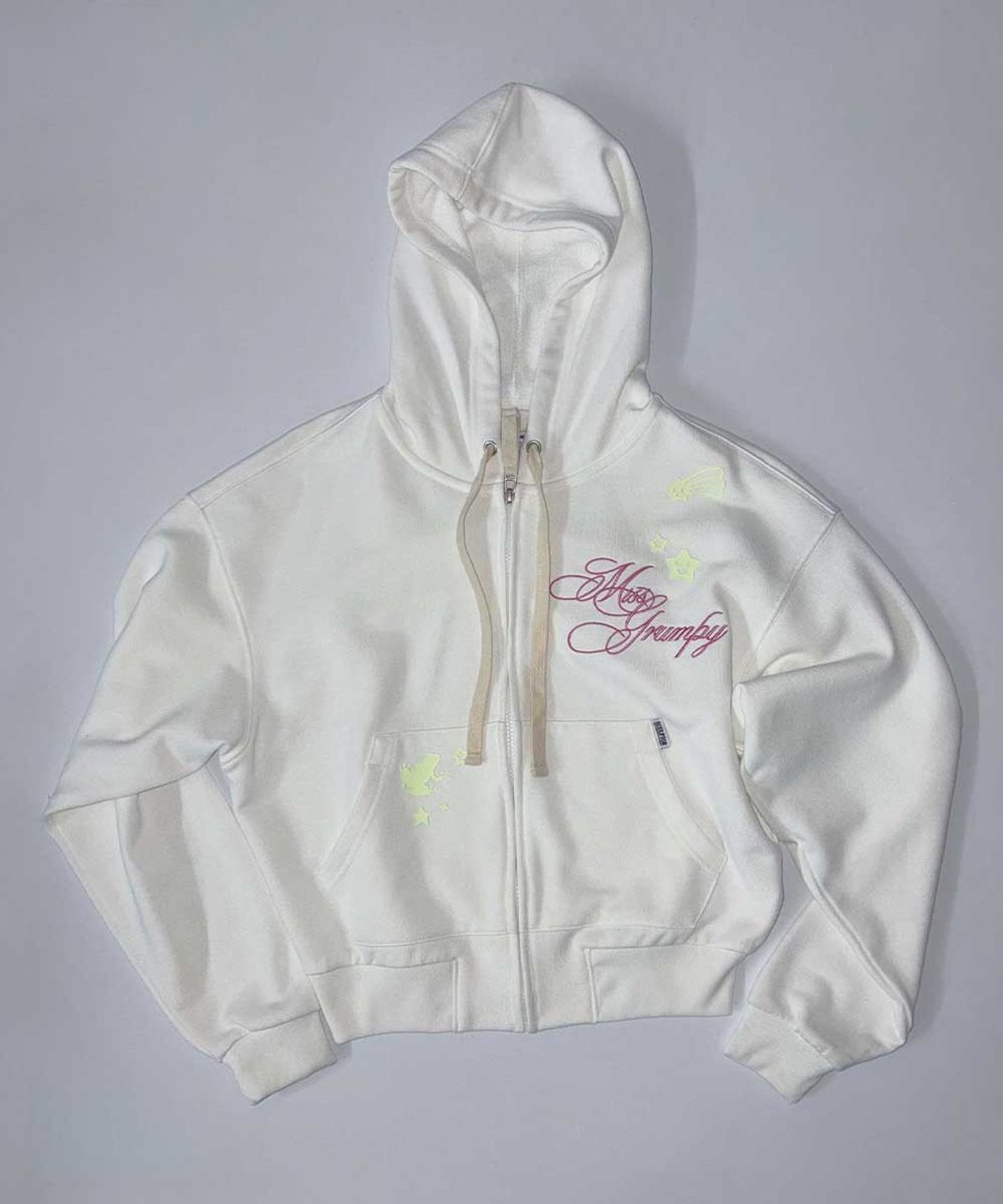 스컬프터(SCULPTOR) Glow In The Dark Zip-Up Hoodie White