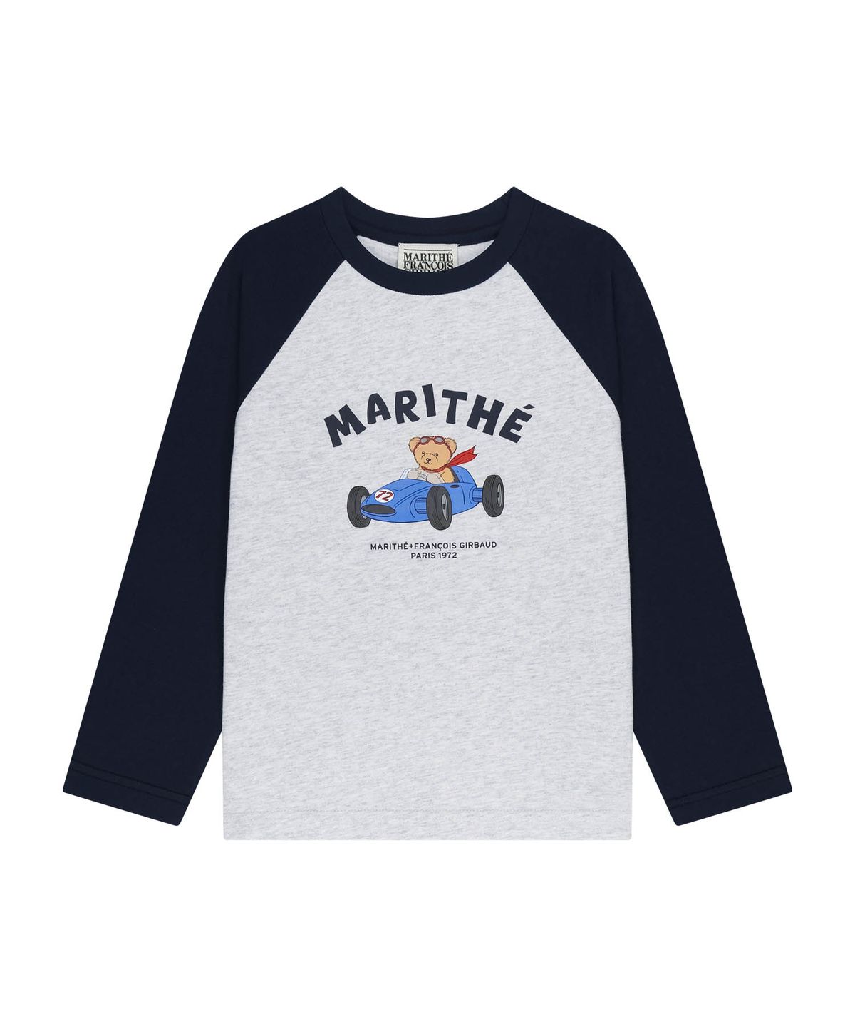마리떼 키즈(MARITHÉ KIDS) KIDS BEAR RAGLAN LONG SLEEVE TEE navy