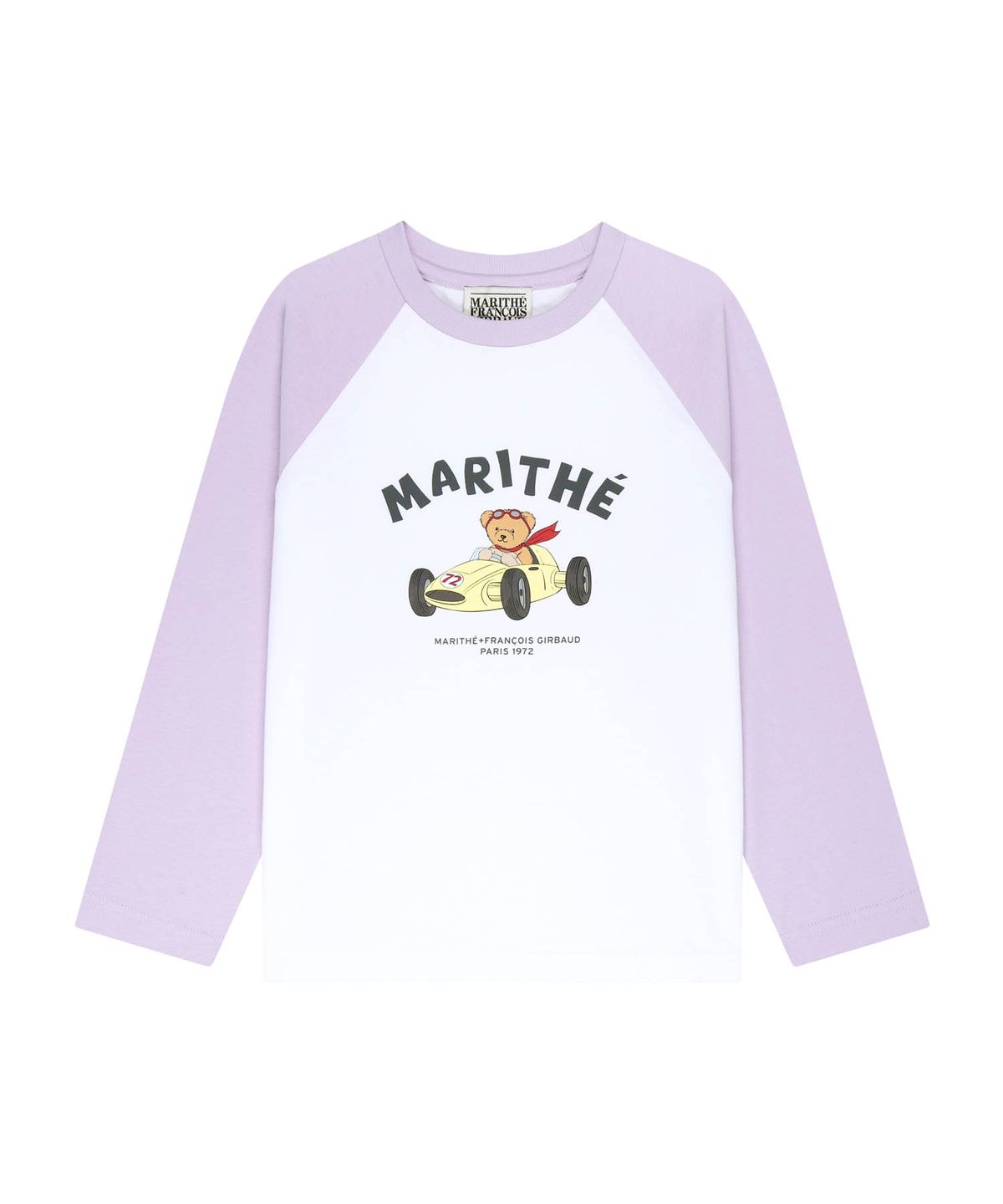 마리떼 키즈(MARITHÉ KIDS) KIDS BEAR RAGLAN LONG SLEEVE TEE light purple
