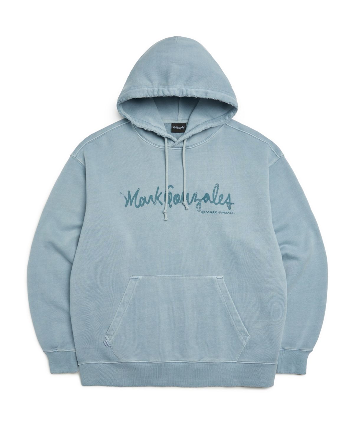 마크곤잘레스(MARK GONZALES) 디스트로이드 피그먼트 스웨트 후디 - BLUE GREY