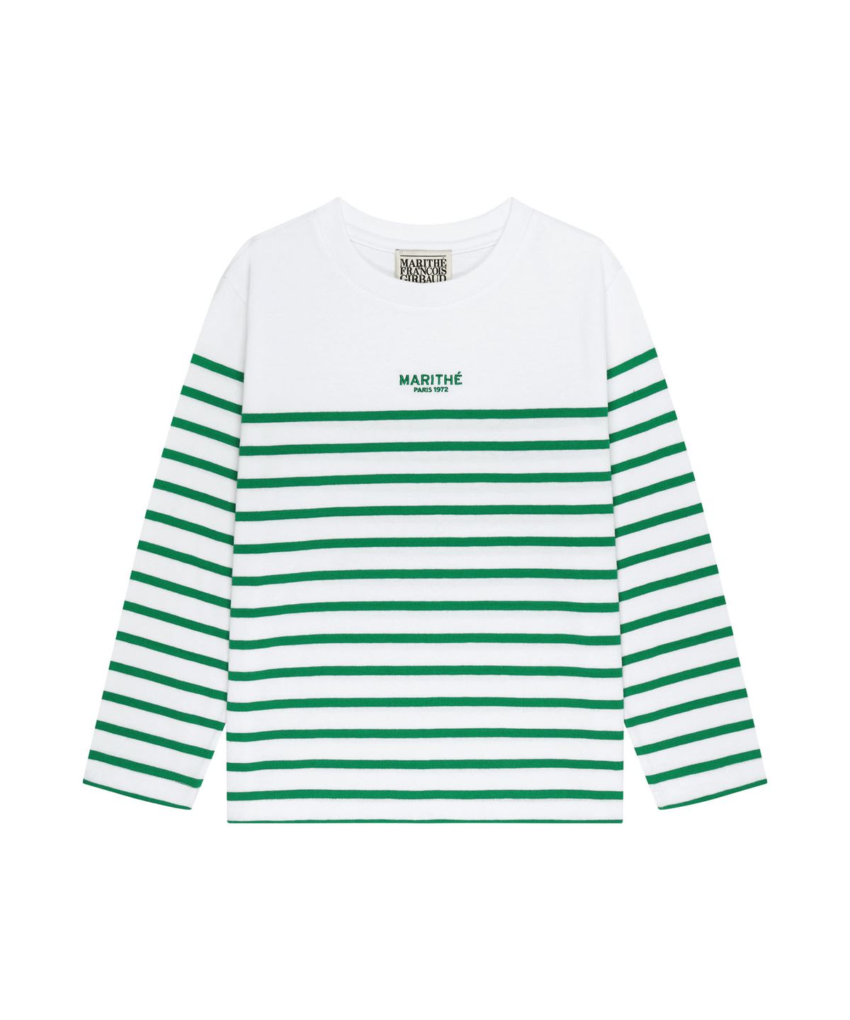 마리떼 키즈(MARITHÉ KIDS) KIDS BORDER STRIPE LONG SLEEVE TEE green