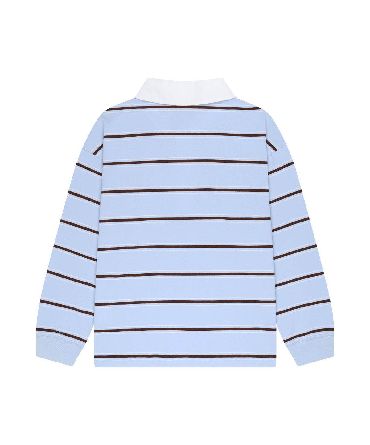 마리떼 키즈(MARITHÉ KIDS) KIDS COLLAR STRIPE LONG SLEEVE TEE light blue