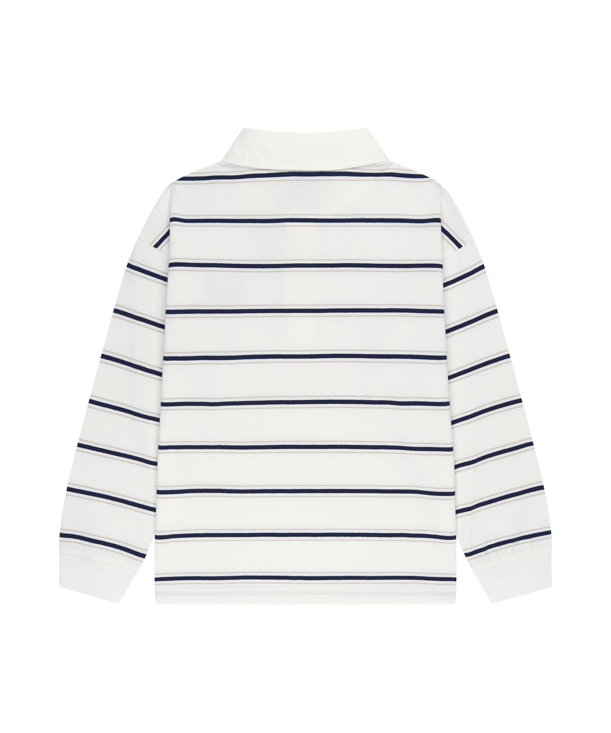 마리떼 키즈(MARITHÉ KIDS) KIDS COLLAR STRIPE LONG SLEEVE TEE ivory