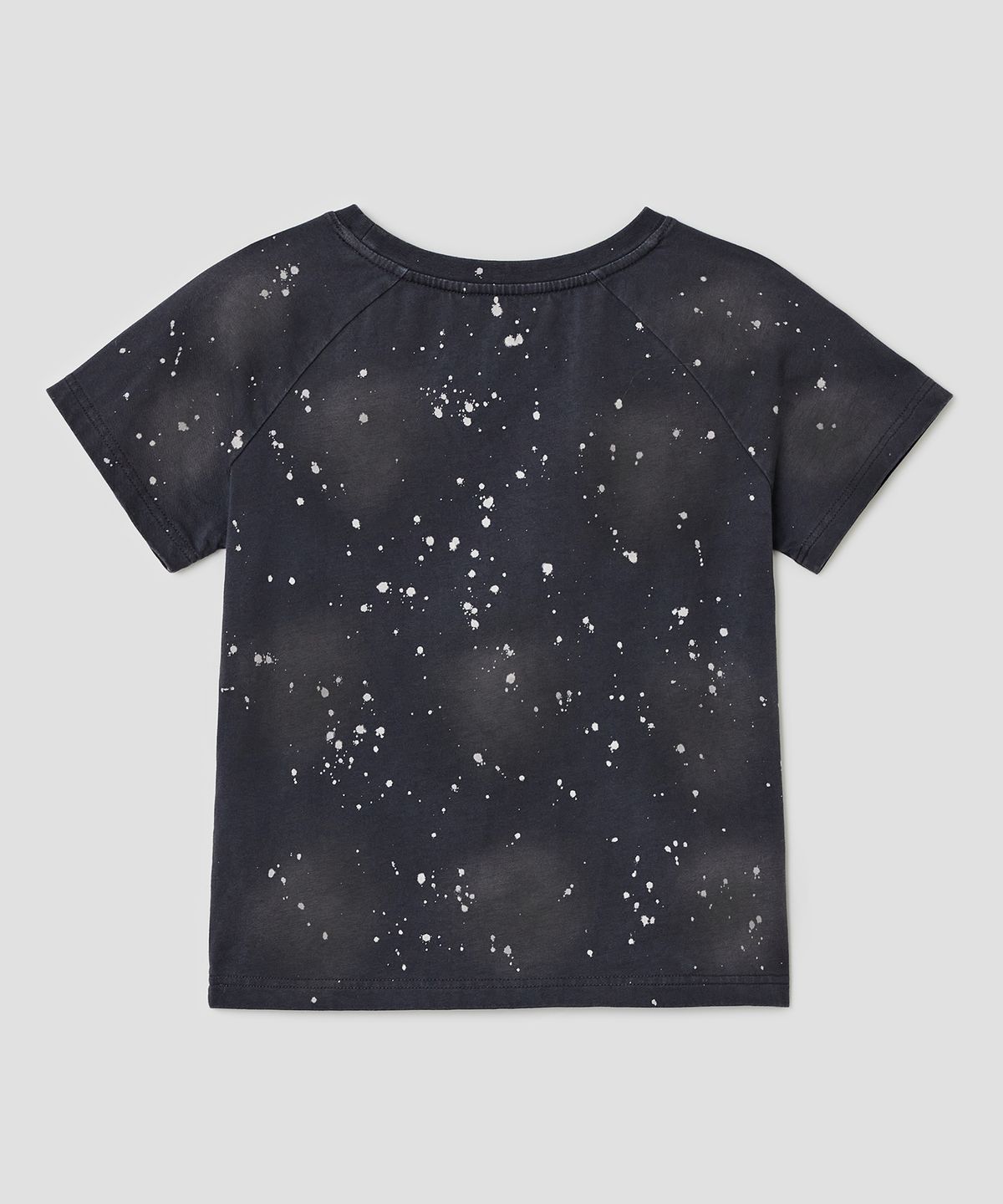 타입서비스(TYPESERVICE) Spray Print Raglan Top [Charcoal]