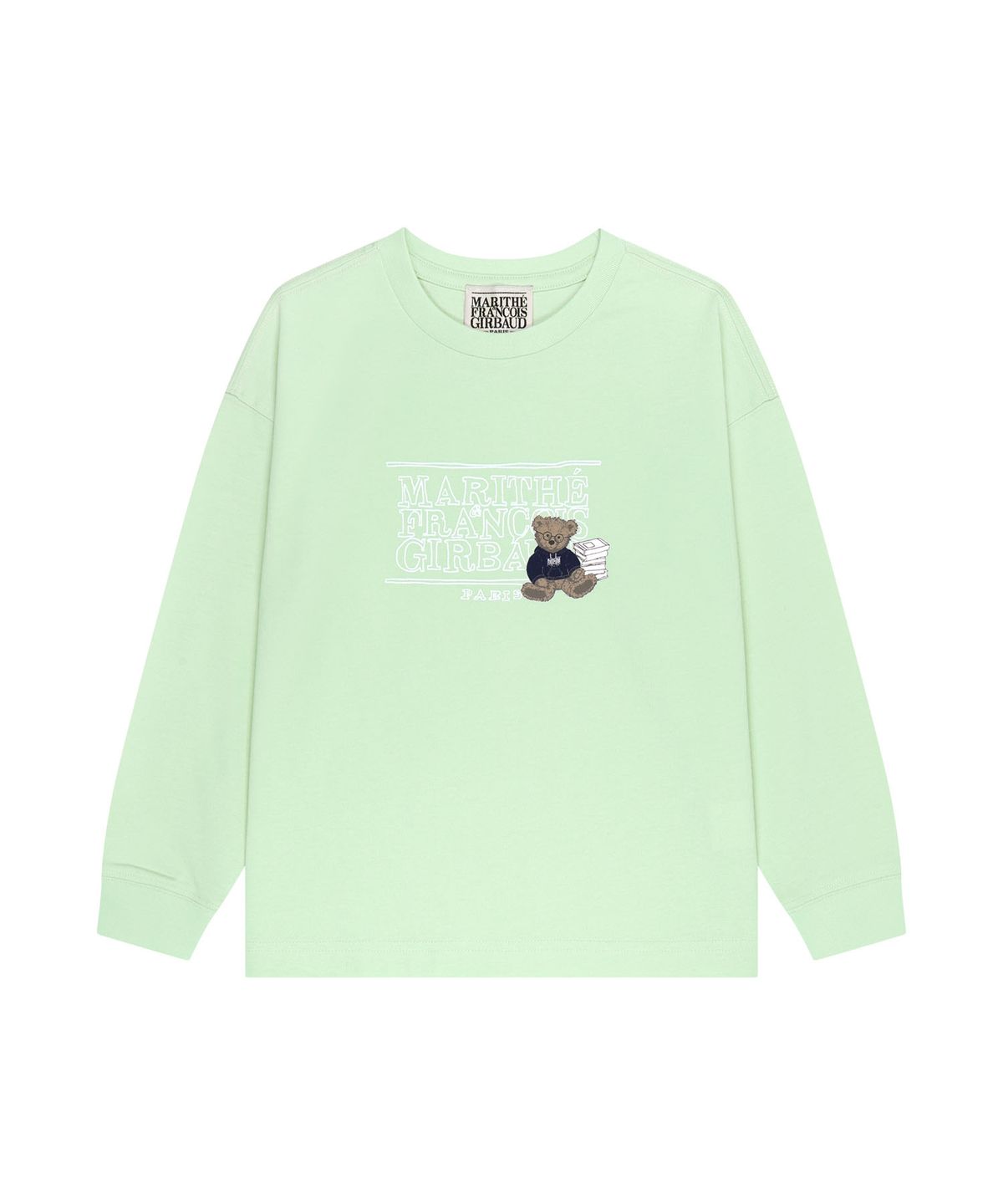 마리떼 키즈(MARITHÉ KIDS) KIDS DOODLE CLASSIC LOGO LONG SLEEVE TEE mint