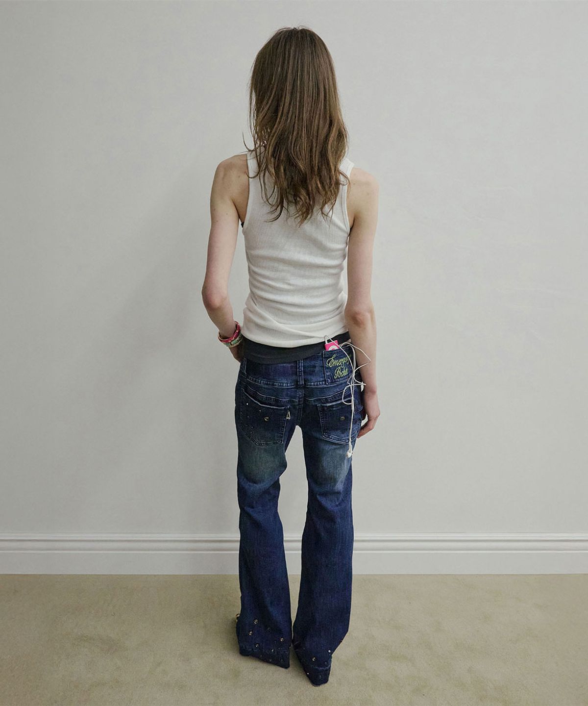스컬프터(SCULPTOR) DIY Bootcut Denim Mid Blue