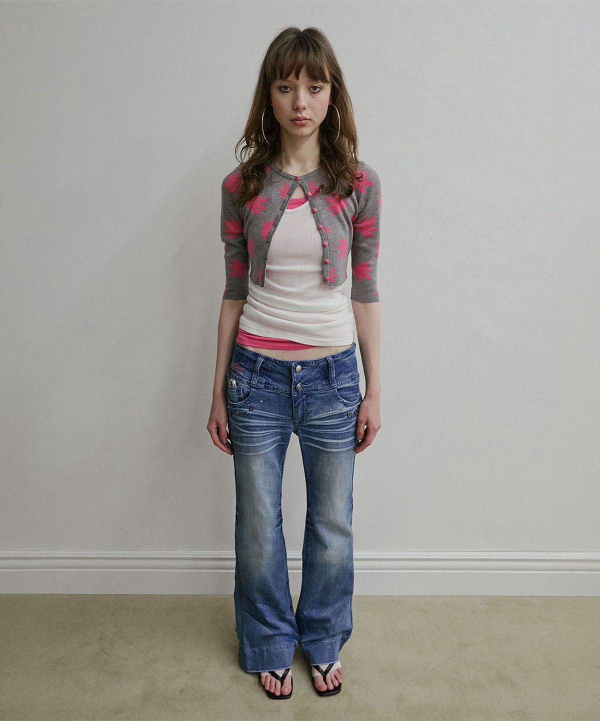 스컬프터(SCULPTOR) DIY Bootcut Denim Ice Blue