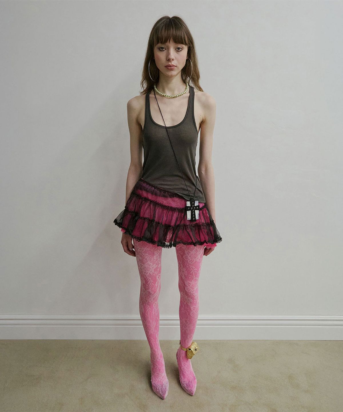 스컬프터(SCULPTOR) Thong Sleeveless Charcoal