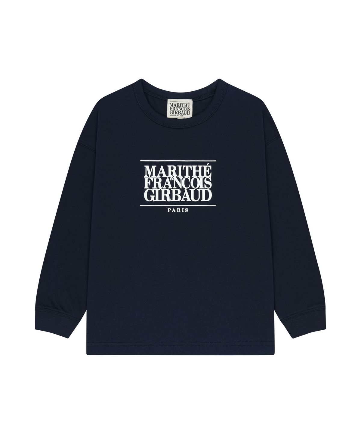 마리떼 키즈(MARITHÉ KIDS) KIDS CLASSIC LOGO LONG SLEEVE TEE navy