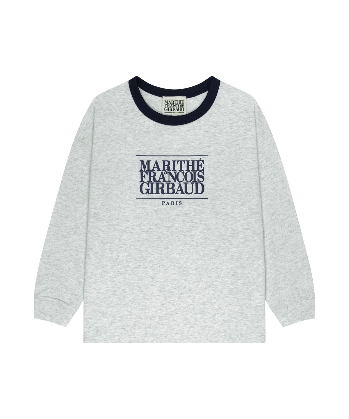 마리떼 키즈(MARITHÉ KIDS) KIDS CLASSIC LOGO LONG SLEEVE TEE light heather gray
