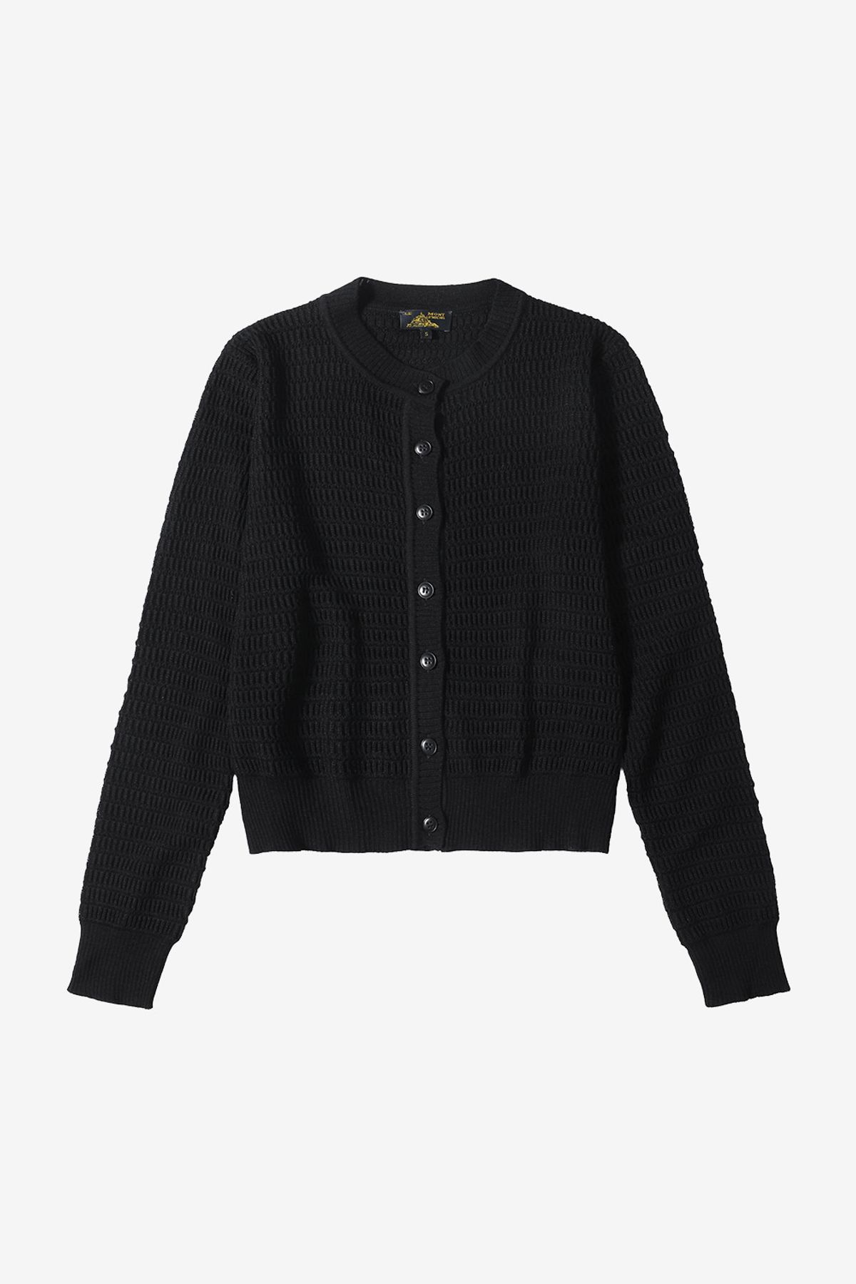 르몽생미셸(LE MONT ST MICHEL) GURON-FANCY STITCH CARDIGAN_Black