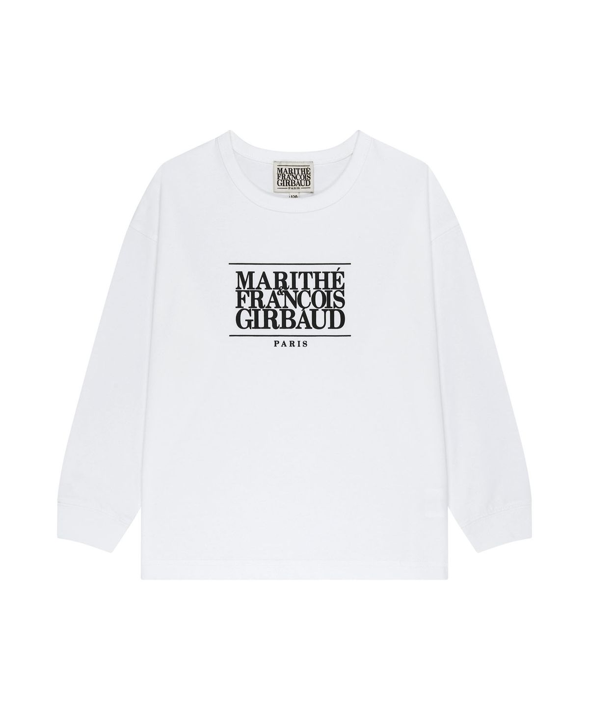 마리떼 키즈(MARITHÉ KIDS) KIDS CLASSIC LOGO LONG SLEEVE TEE white