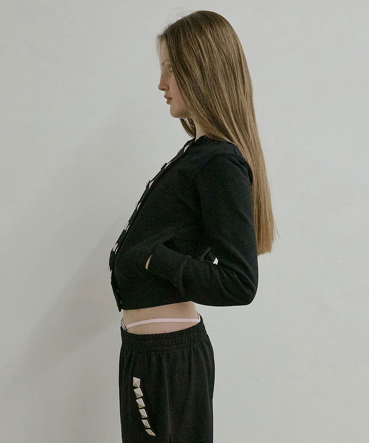 스컬프터(SCULPTOR) Napoleon Stud Hoodie Black
