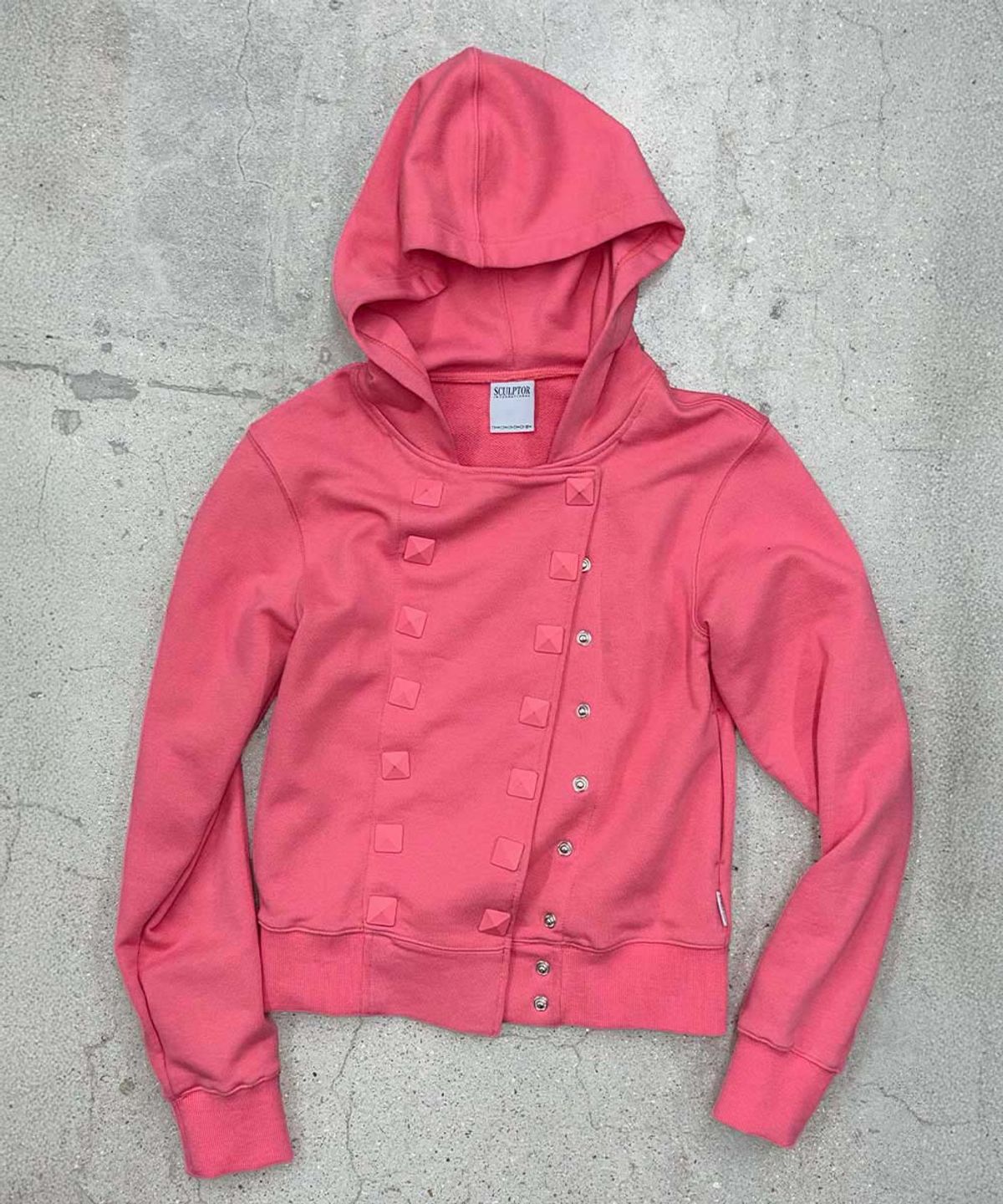 스컬프터(SCULPTOR) Napoleon Stud Hoodie Acid Pink