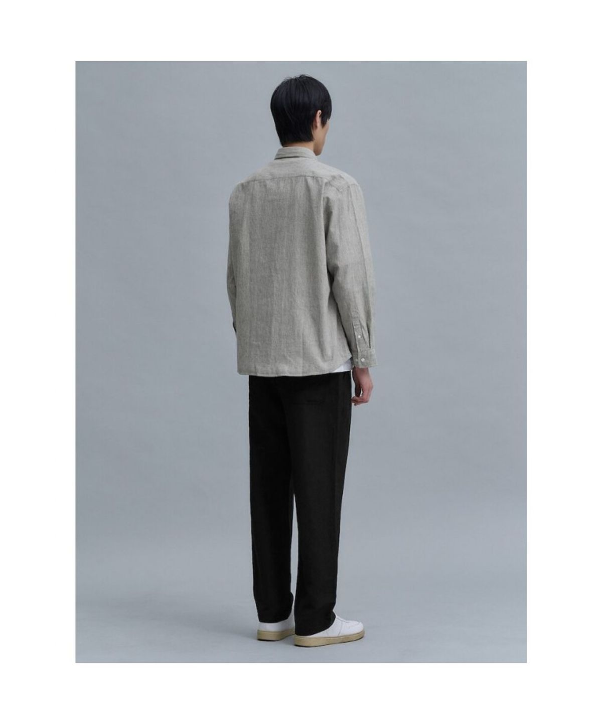 시프트지(SHIFT.G) Relax fit Micropattern Shirts  Grey