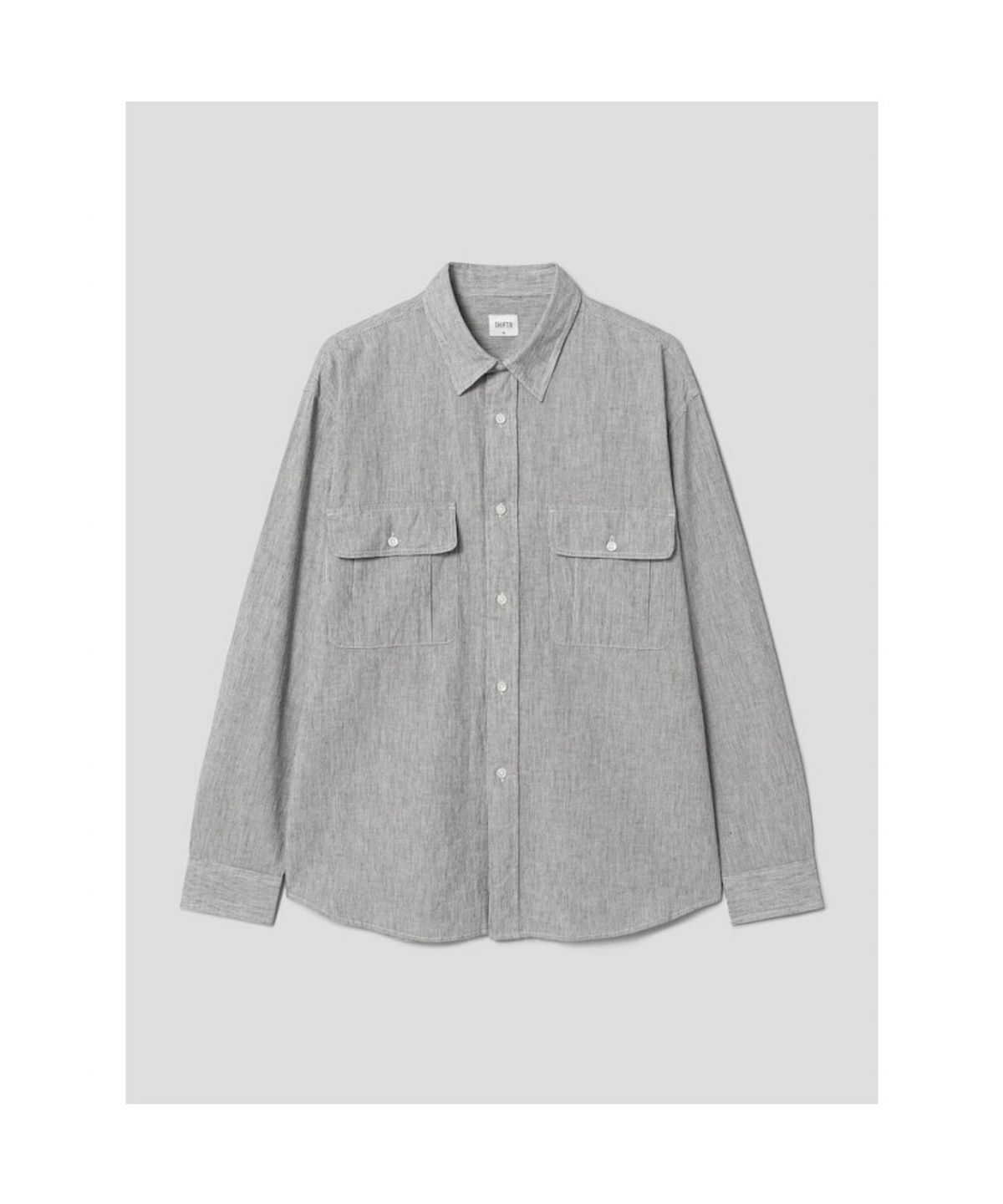 시프트지(SHIFT.G) Relax fit Micropattern Shirts  Grey