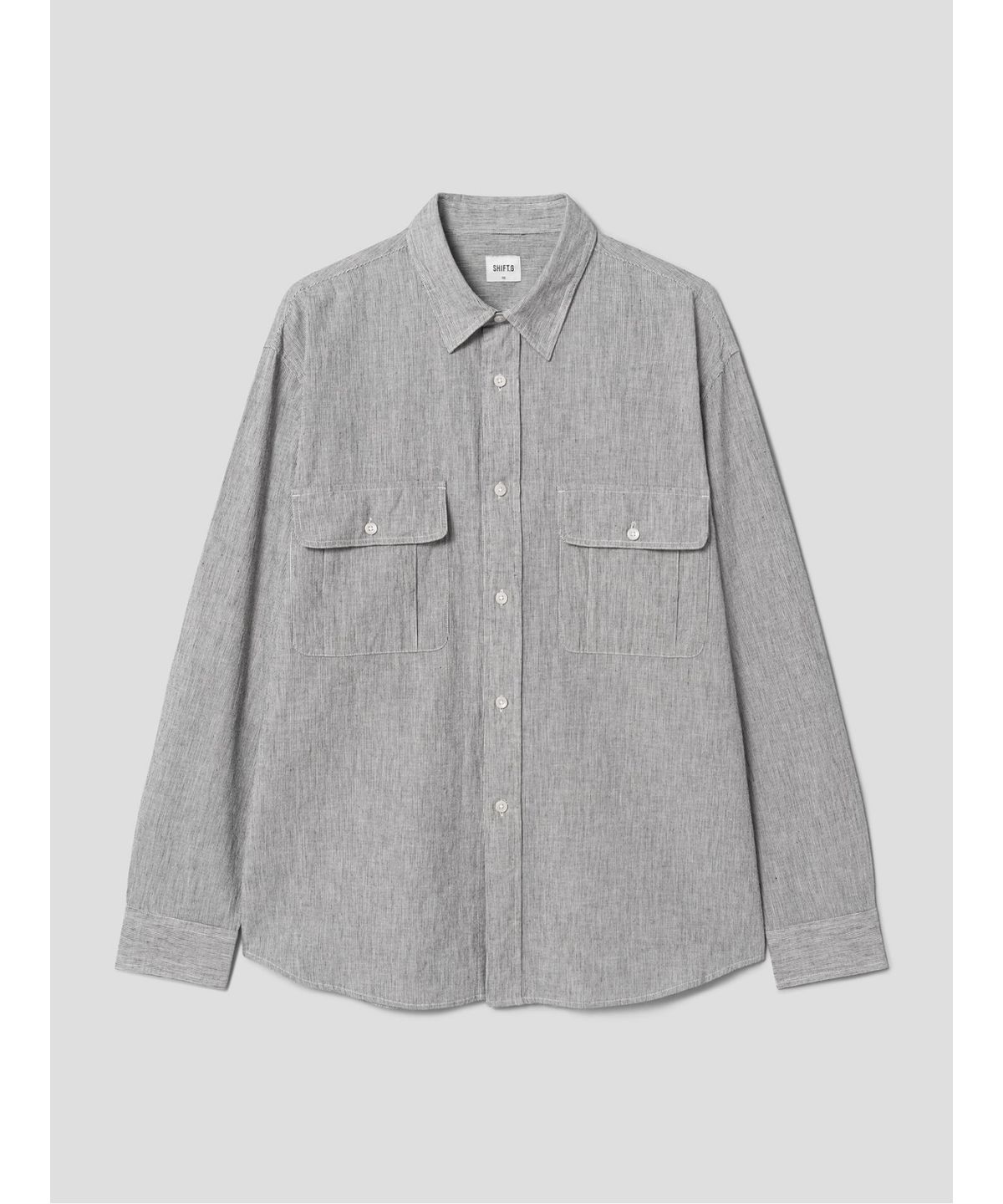 시프트지(SHIFT.G) Relax fit Micropattern Shirts  Grey