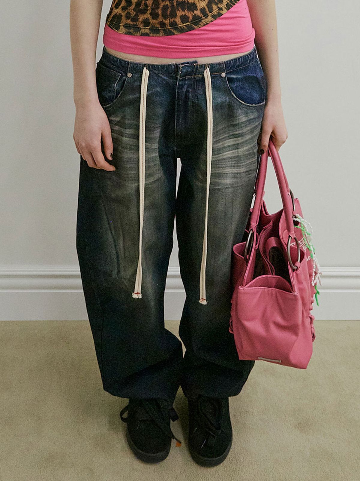 스컬프터(SCULPTOR) Brushed Denim Pants Mid Blue