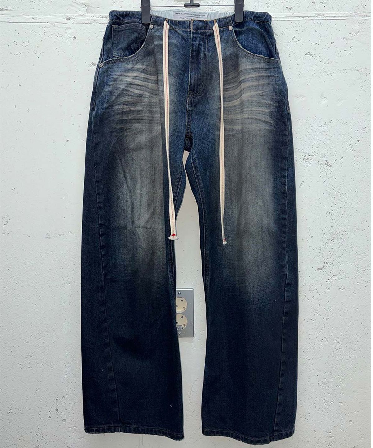 스컬프터(SCULPTOR) Brushed Denim Pants Mid Blue