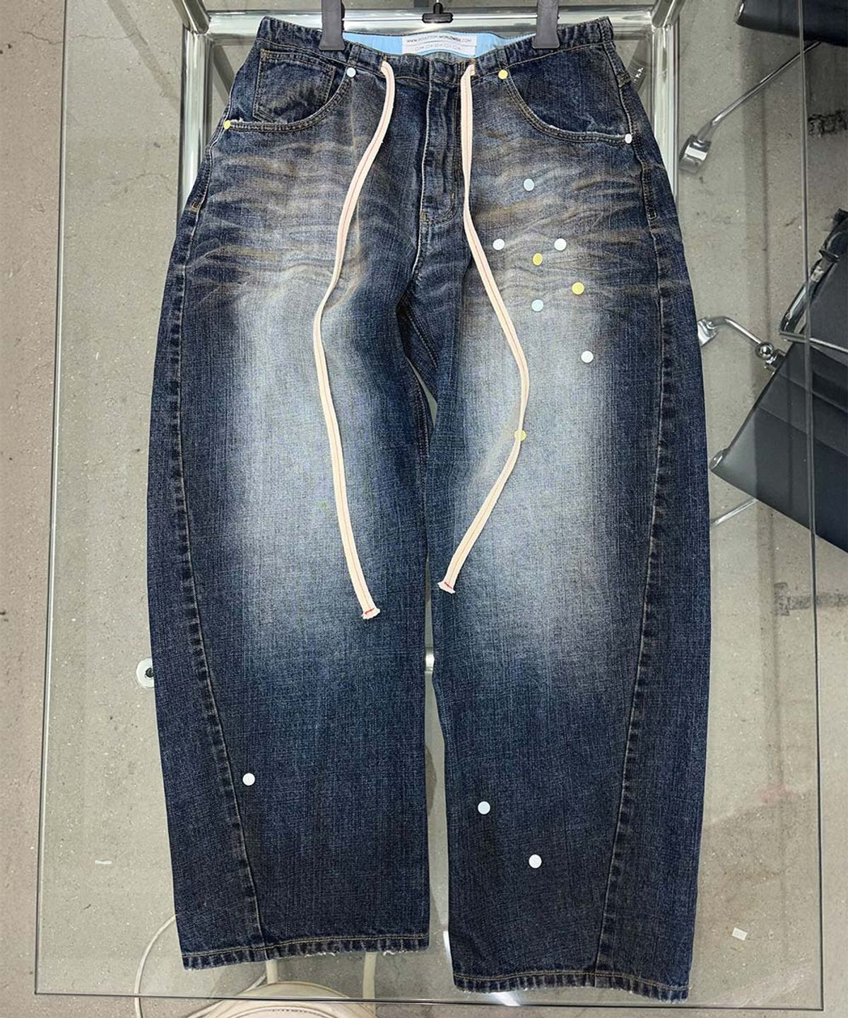 스컬프터(SCULPTOR) Pill Denim Pants Mid Blue