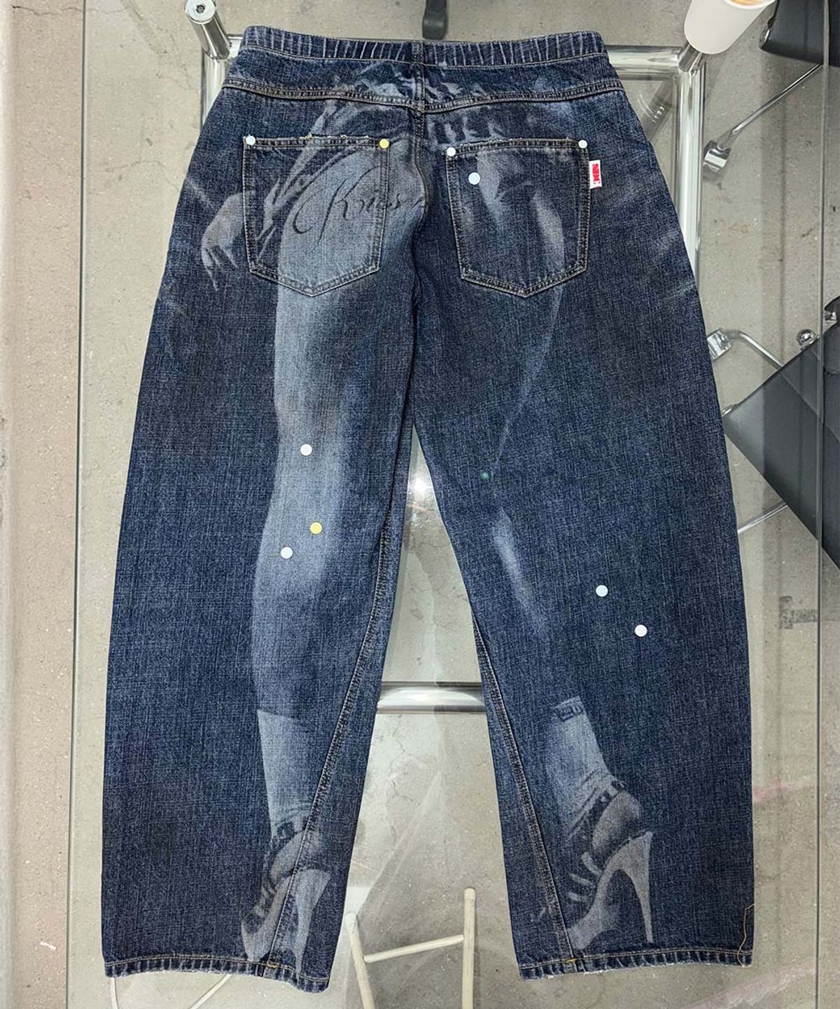 스컬프터(SCULPTOR) Pill Denim Pants Mid Blue