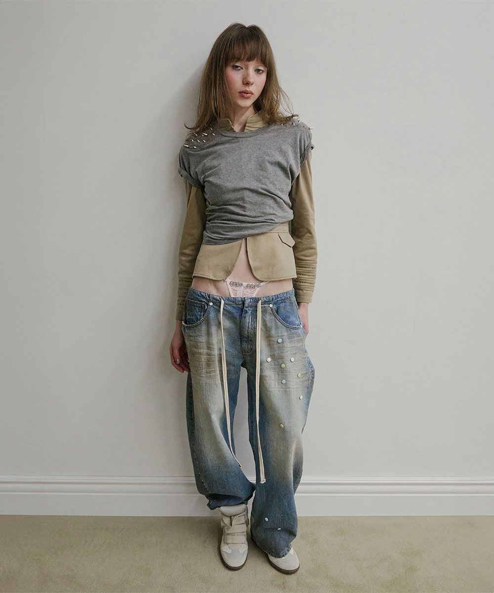 스컬프터(SCULPTOR) Pill Denim Pants Light Blue - 사이즈 & 후기