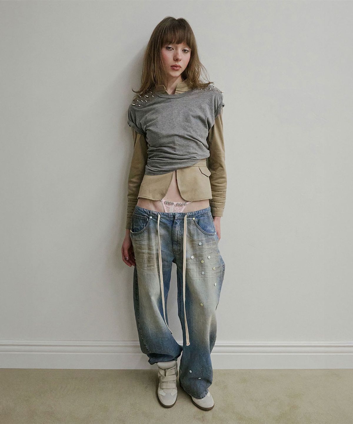 스컬프터(SCULPTOR) Pill Denim Pants Light Blue