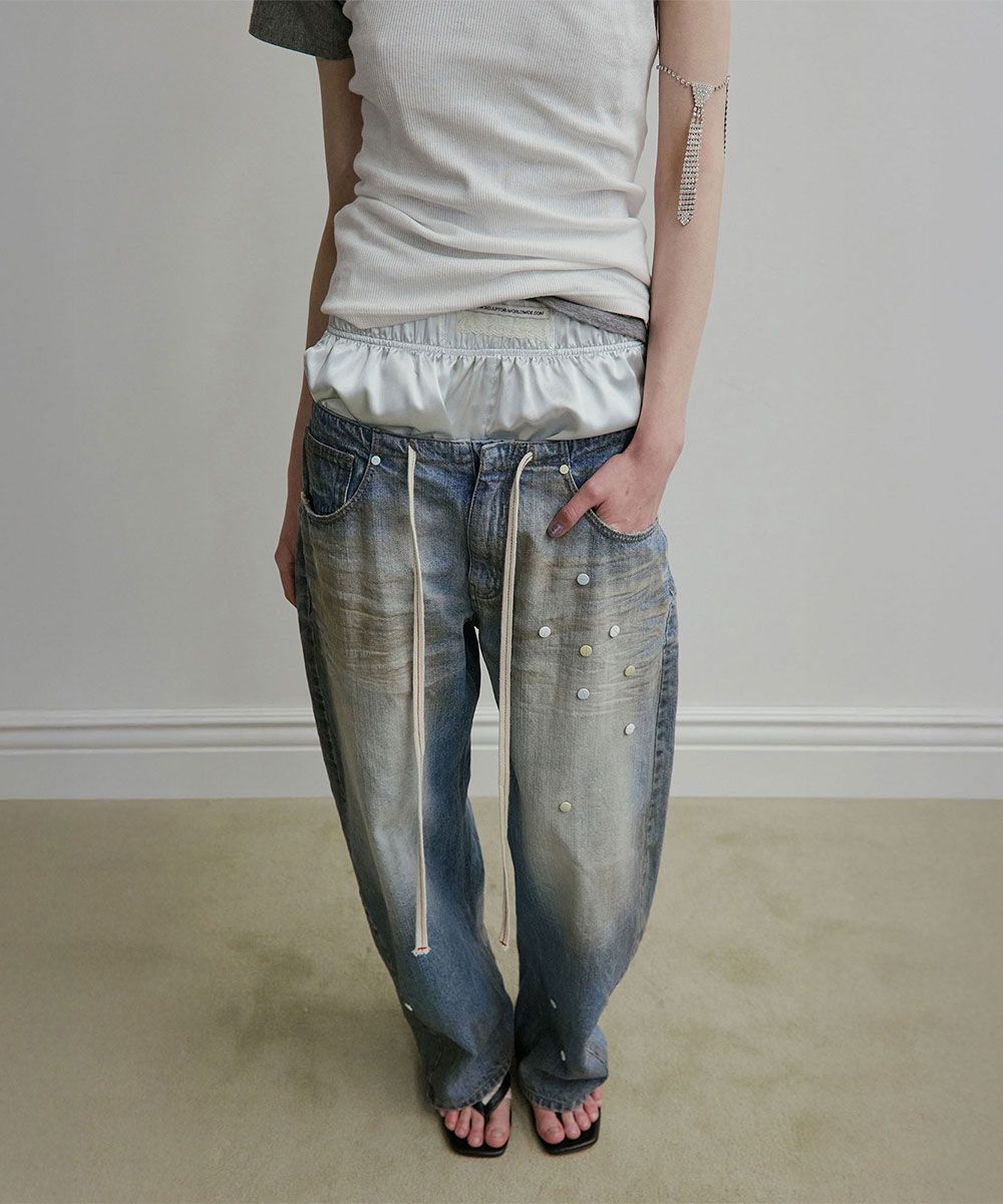 스컬프터(SCULPTOR) Pill Denim Pants Light Blue - 사이즈 & 후기