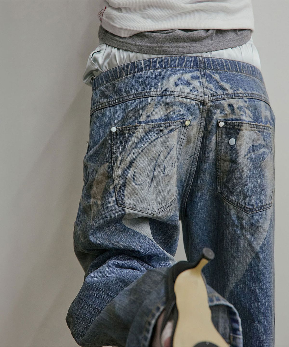 스컬프터(SCULPTOR) Pill Denim Pants Light Blue