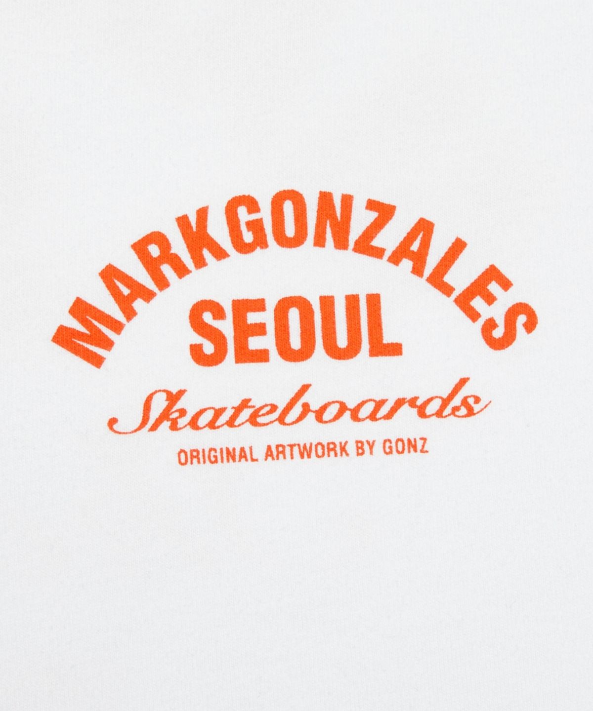 마크곤잘레스(MARK GONZALES) 서울 어드레스 레터링 반팔 티셔츠 - WHITE